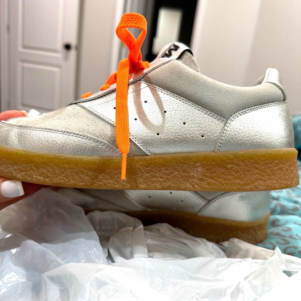 Maison Martin Margiela Silver and White Sneakers - Picture 4 of 4